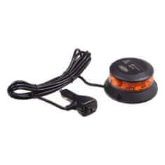 CARCLEVER Robustní oranžový LED maják, černý hliník, 36W, ECE R65 (wl401)