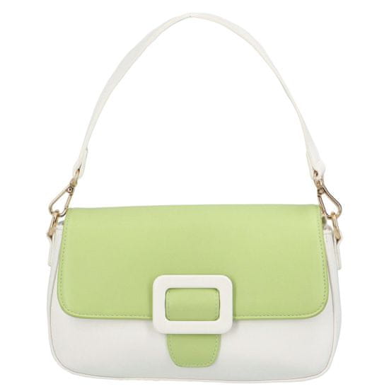 DIANA & CO Dámská koženková crossbody kabelka Rainbow, zelená