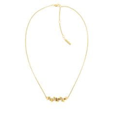 Calvin Klein Slušivý pozlacený náhrdelník s krystaly Luster 35000229