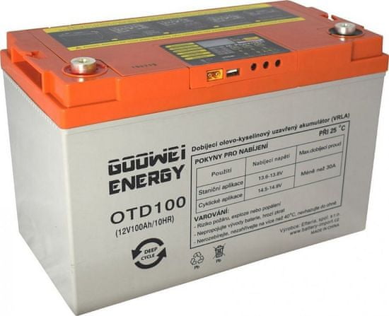 GOOWEI ENERGY DEEP CYCLE (GEL) baterie GOOWEI ENERGY OTD100, 100Ah, 12V