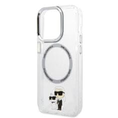 Karl Lagerfeld KLHMP14XHNKCIT hard silikonové pouzdro iPhone 14 PRO MAX 6.7" transparent Iconic Karl&Choupette Magsafe