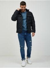 Jack&Jones Černá zimní bunda s kapucí Jack & Jones Brady XXL