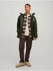 Jack&Jones Khaki zimní bunda Jack & Jones Mash XS