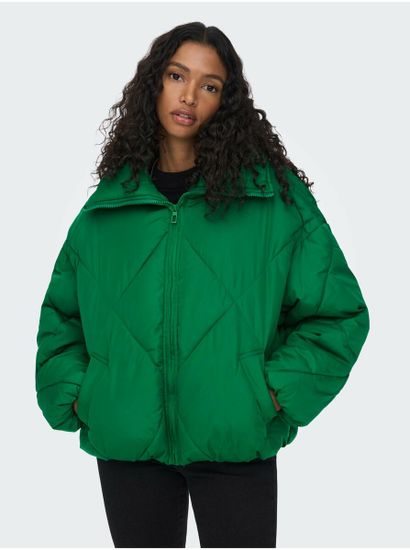 ONLY Zelená dámská zimní oversize bunda ONLY Tamara