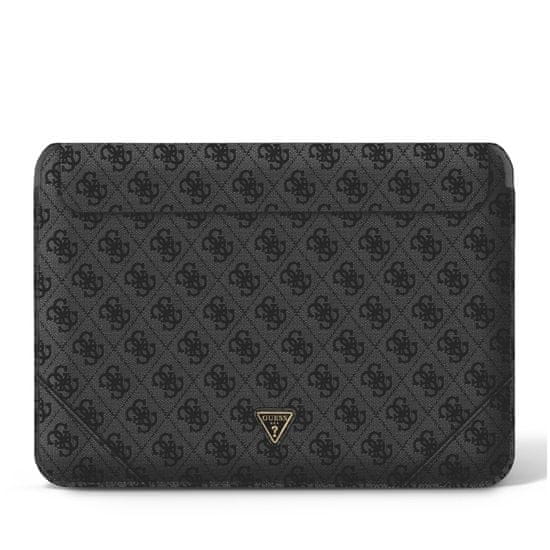 Guess 4G Saffiano Triangle Logo Sleeve pro MacBook 13/14" Černá