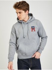 Tommy Hilfiger Šedá pánská mikina s kapucí Tommy Hilfiger M