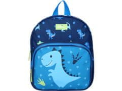 Vadobag Modrý dětský batoh Dinosaurus