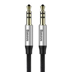 shumee Yiven M30 AUX stereo audio kabel 3,5 mm Mini Jack 1,5 m - stříbrno-černý