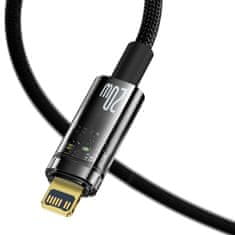 Greatstore Kabel Explorer Series USB-C Iphone Lightning 20W 1m černý