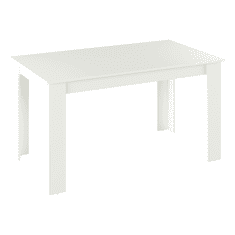 BPS-koupelny Jídelní stůl, bílá, 140x80 cm, GENERAL NEW
