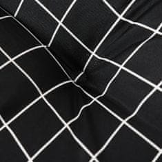 Petromila Podušky na palety 2 ks černé kárované textil