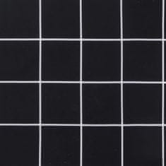 Greatstore Poduška na palety černá kostkovaná 60 x 60 x 10 cm látka oxford