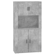 Greatstore Skříň highboard betonově šedá kompozitní dřevo