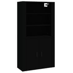 Greatstore Skříň highboard černá kompozitní dřevo