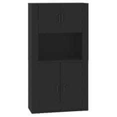 Greatstore Skříň highboard černá kompozitní dřevo