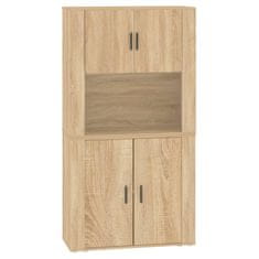 Greatstore Skříň highboard dub sonoma kompozitní dřevo