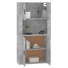 Greatstore Skříň highboard betonově šedá kompozitní dřevo