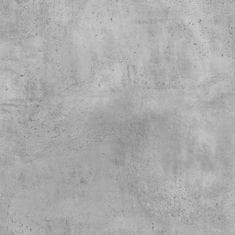 Vidaxl Stojan na tiskárnu na kolečkách betonově šedý 60 x 40 x 68,5 cm