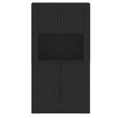 Greatstore Skříň highboard černá kompozitní dřevo