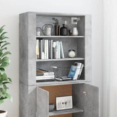 Greatstore Skříň highboard betonově šedá kompozitní dřevo