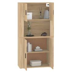 Greatstore Skříň highboard dub sonoma kompozitní dřevo