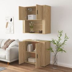 Greatstore Skříň highboard dub sonoma kompozitní dřevo