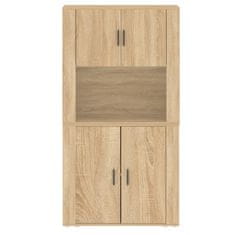 Greatstore Skříň highboard dub sonoma kompozitní dřevo