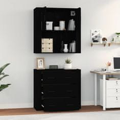 Greatstore Skříň highboard černá kompozitní dřevo