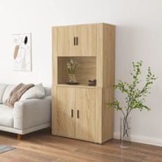 Greatstore Skříň highboard dub sonoma kompozitní dřevo