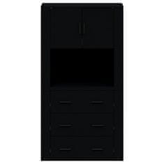 Greatstore Skříň highboard černá kompozitní dřevo