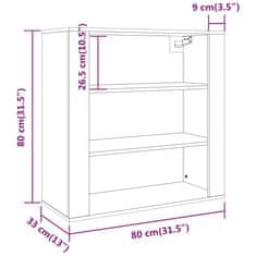 Vidaxl Skříň highboard černá kompozitní dřevo