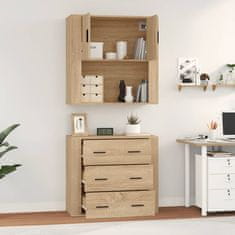 Greatstore Skříň highboard dub sonoma kompozitní dřevo