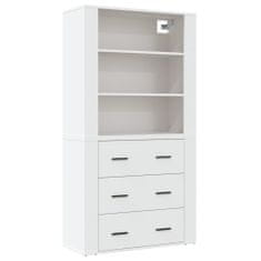 Vidaxl Skříň highboard bílá kompozitní dřevo