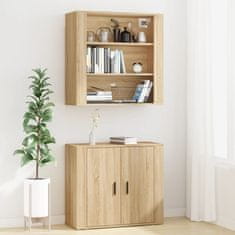 Greatstore Skříň highboard dub sonoma kompozitní dřevo