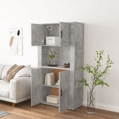 Greatstore Skříň highboard betonově šedá kompozitní dřevo