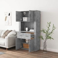 Greatstore Skříň highboard betonově šedá kompozitní dřevo