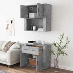 Greatstore Skříň highboard betonově šedá kompozitní dřevo