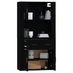 Greatstore Skříň highboard černá kompozitní dřevo