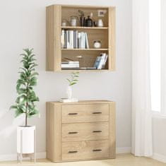 Greatstore Skříň highboard dub sonoma kompozitní dřevo