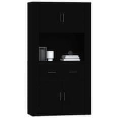 Greatstore Skříň highboard černá kompozitní dřevo