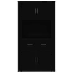 Greatstore Skříň highboard černá kompozitní dřevo