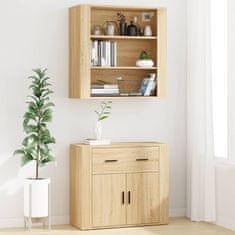 Greatstore Skříň highboard dub sonoma kompozitní dřevo