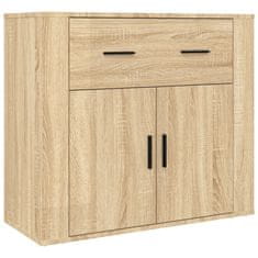 Greatstore Skříň highboard dub sonoma kompozitní dřevo