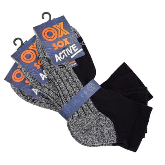 OXSOX Active pánské letní sportovní antibakteriální ponožky 5200323 3-pack