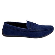 Pánské semišové mokasíny Mack Navy Blue velikost 46