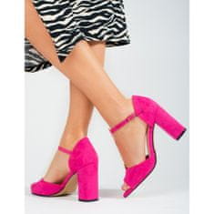 Růžové dámské klasické sandály velikost 40