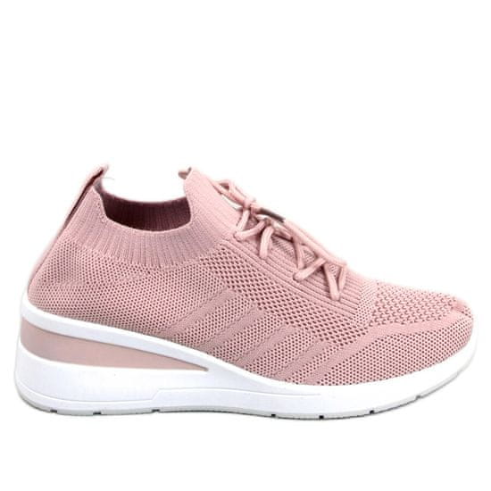Sportovní boty na platformách Pink