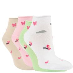 RS dámské ruličkové vzorované ponožky motýlci 1525623 4-pack, 39-42