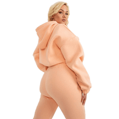 Ex moda Dámský komplet plus size basic s halenkou SEVERIN broskvový EM-KMPL-AS-21-447.74_393845 L