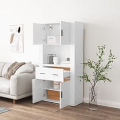 Greatstore Skříň highboard bílá kompozitní dřevo